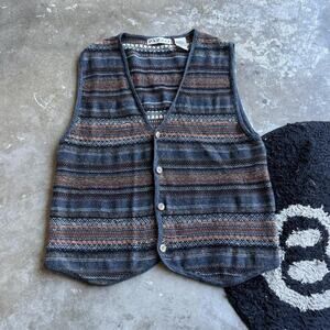 Y2K Vintage Knit Acrylic Vest
